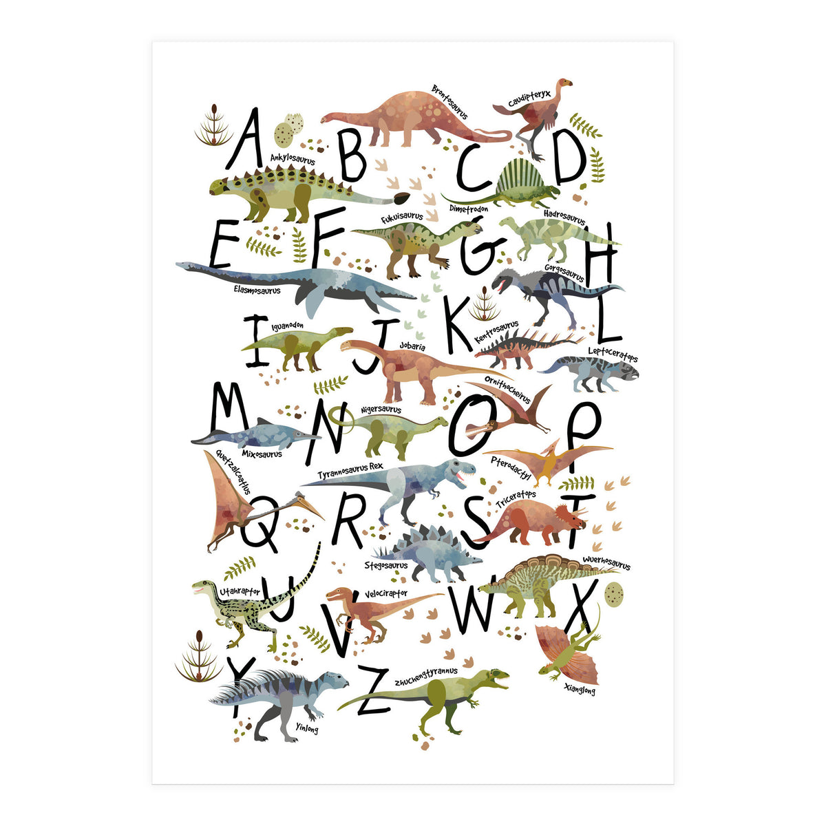 Dinosaur Alphabet  (Print Only)