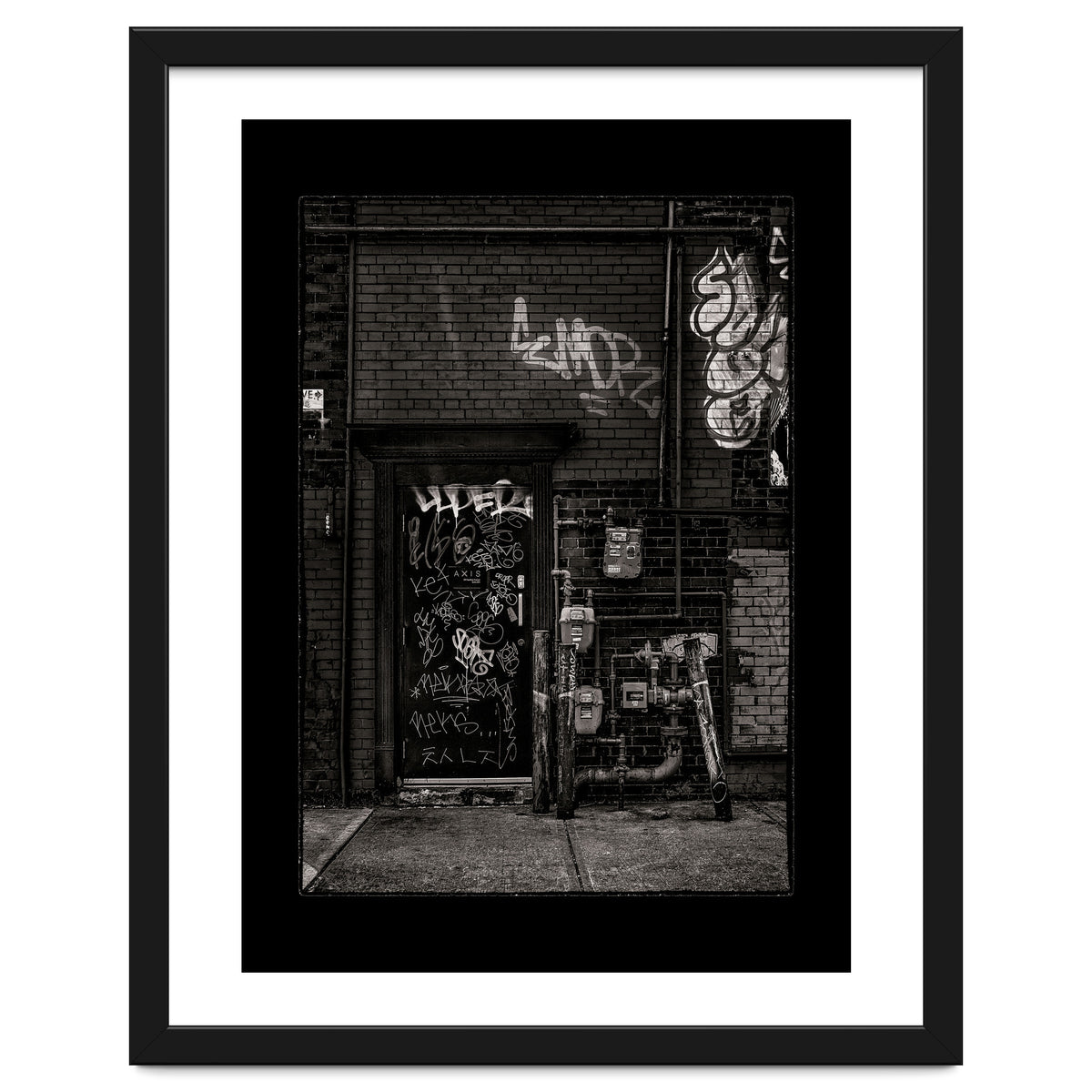 Alleyway Pipes No 4 with Border