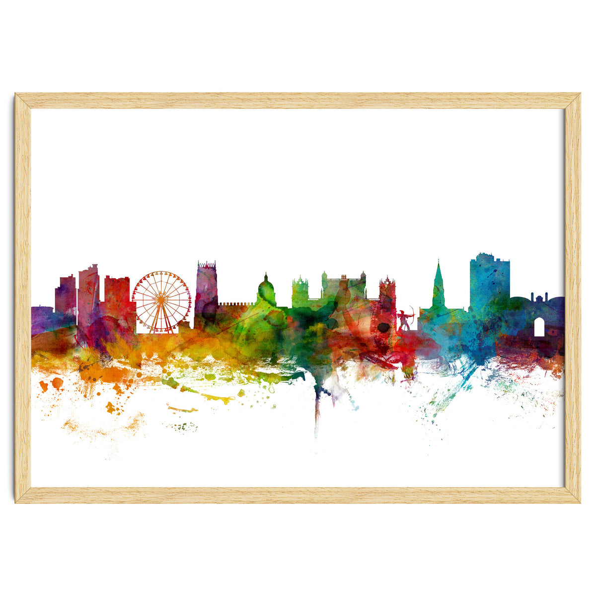 Nottingham England Skyline