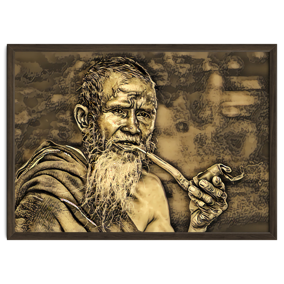 Old Man with Pipe