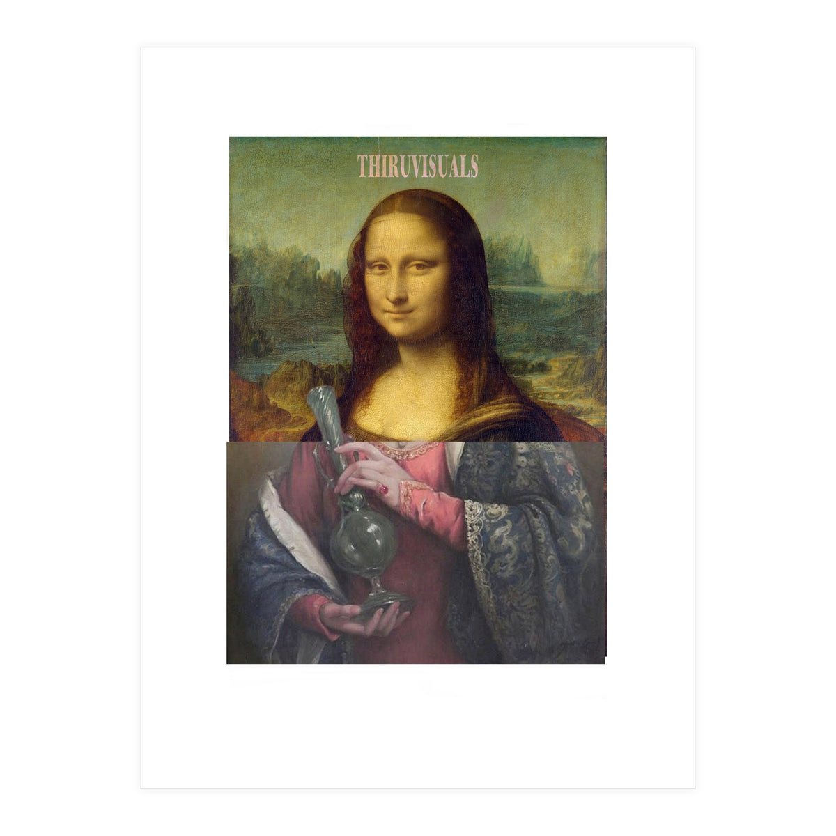 Mona Lisa with the Bong (Print Only)