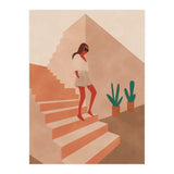 Abstract Tropical Boho Woman (Print Only) thumbnail