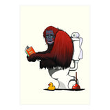 Orangutan on the Toilet, Funny Bathroom Humour (Print Only) thumbnail