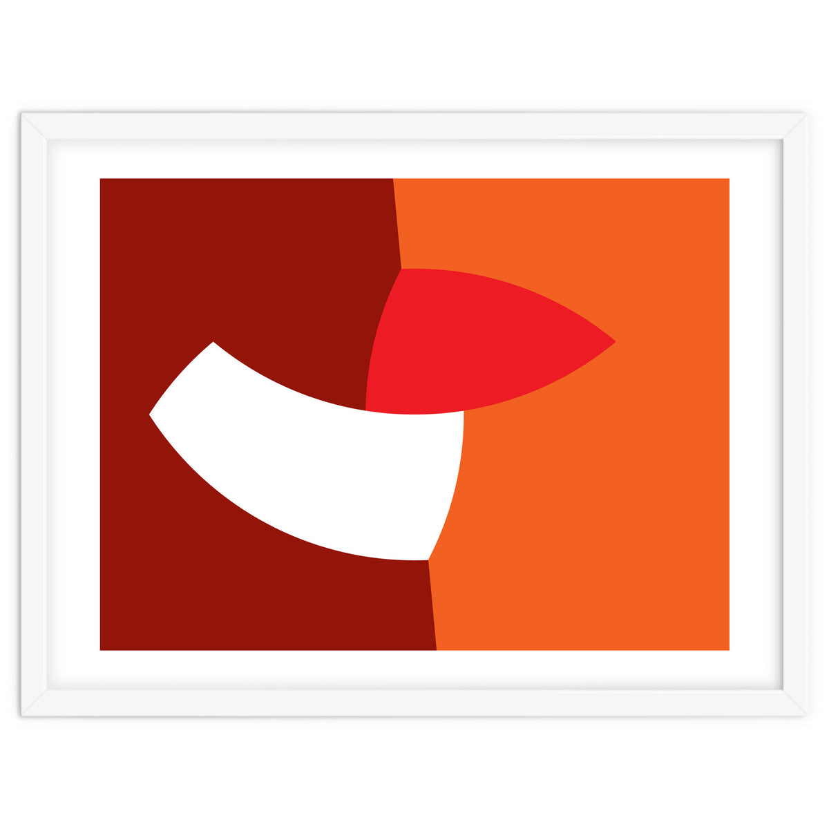 Geometric Shapes No. 66 - orange & reds