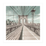 NEW YORK CITY Brooklyn Bridge | urban vintage style (Print Only) thumbnail