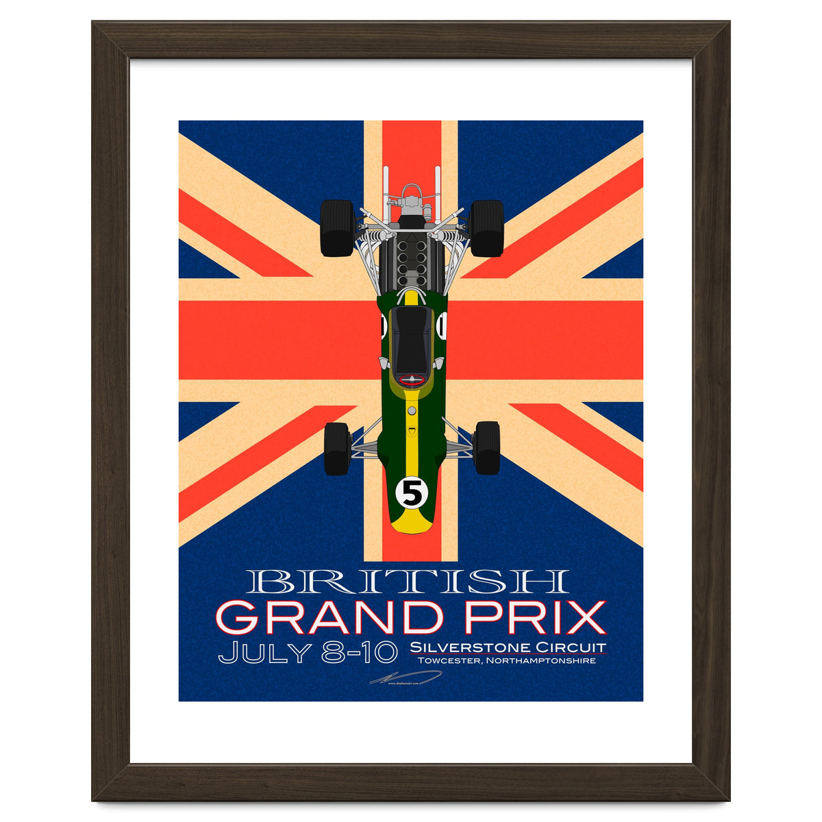 British Grand Prix poster