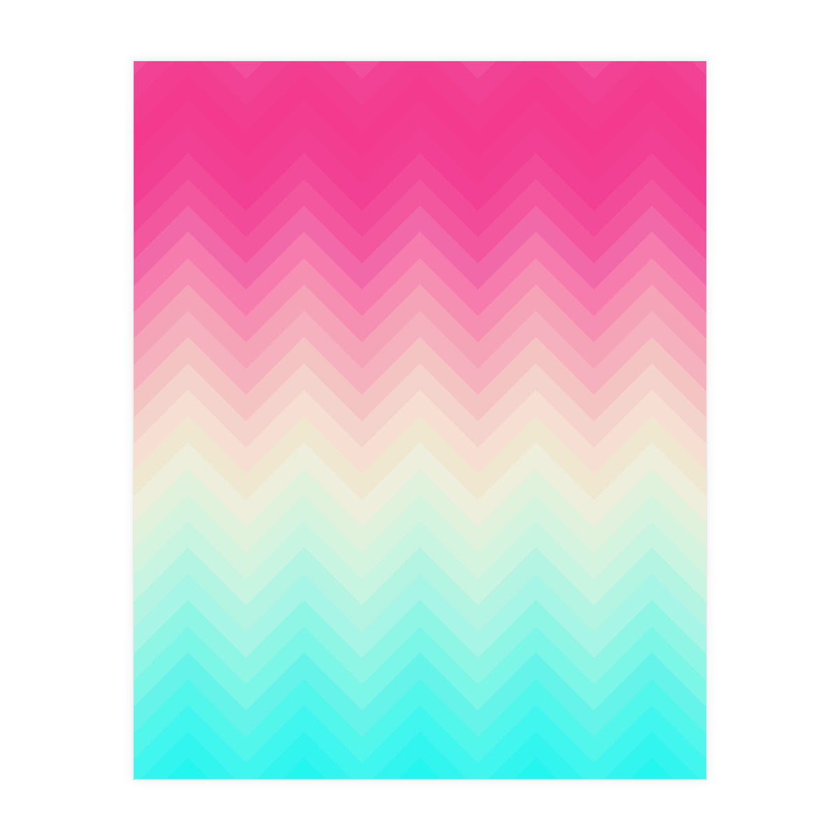 Chevron pink and blue (Print Only)