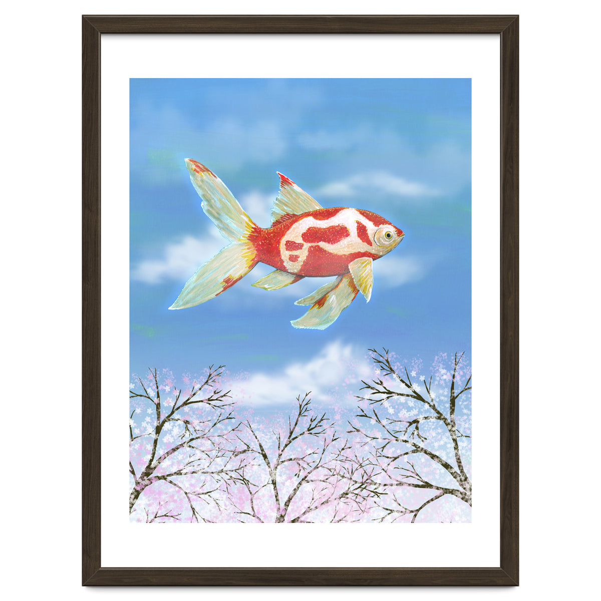 Flying goldfish