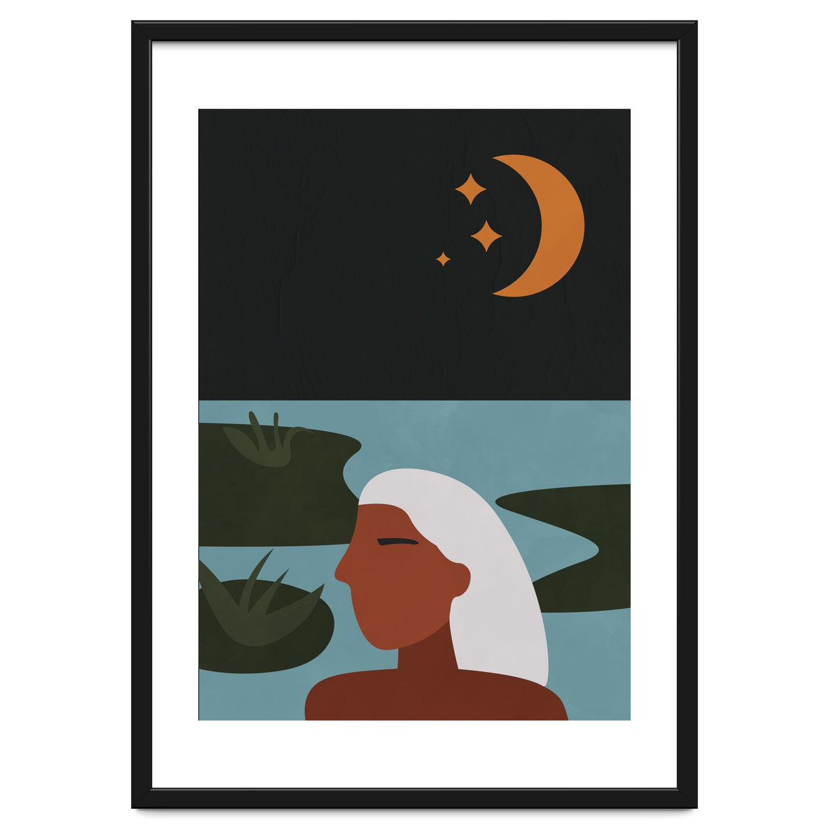 Boho Style Woman At The Lake