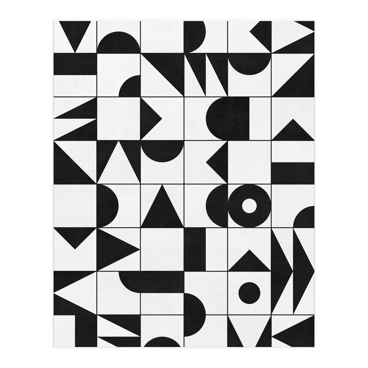 My Favorite Geometric Patterns No.10 - White (Print Only)