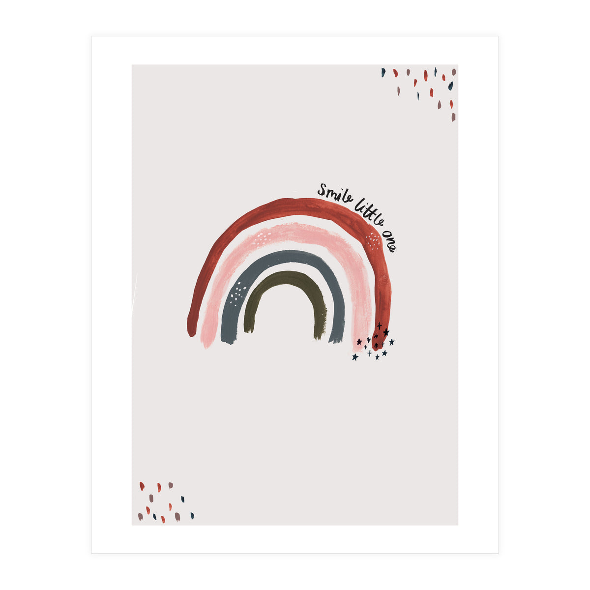 Smile Little One Rainbow Portrait (Print Only)
