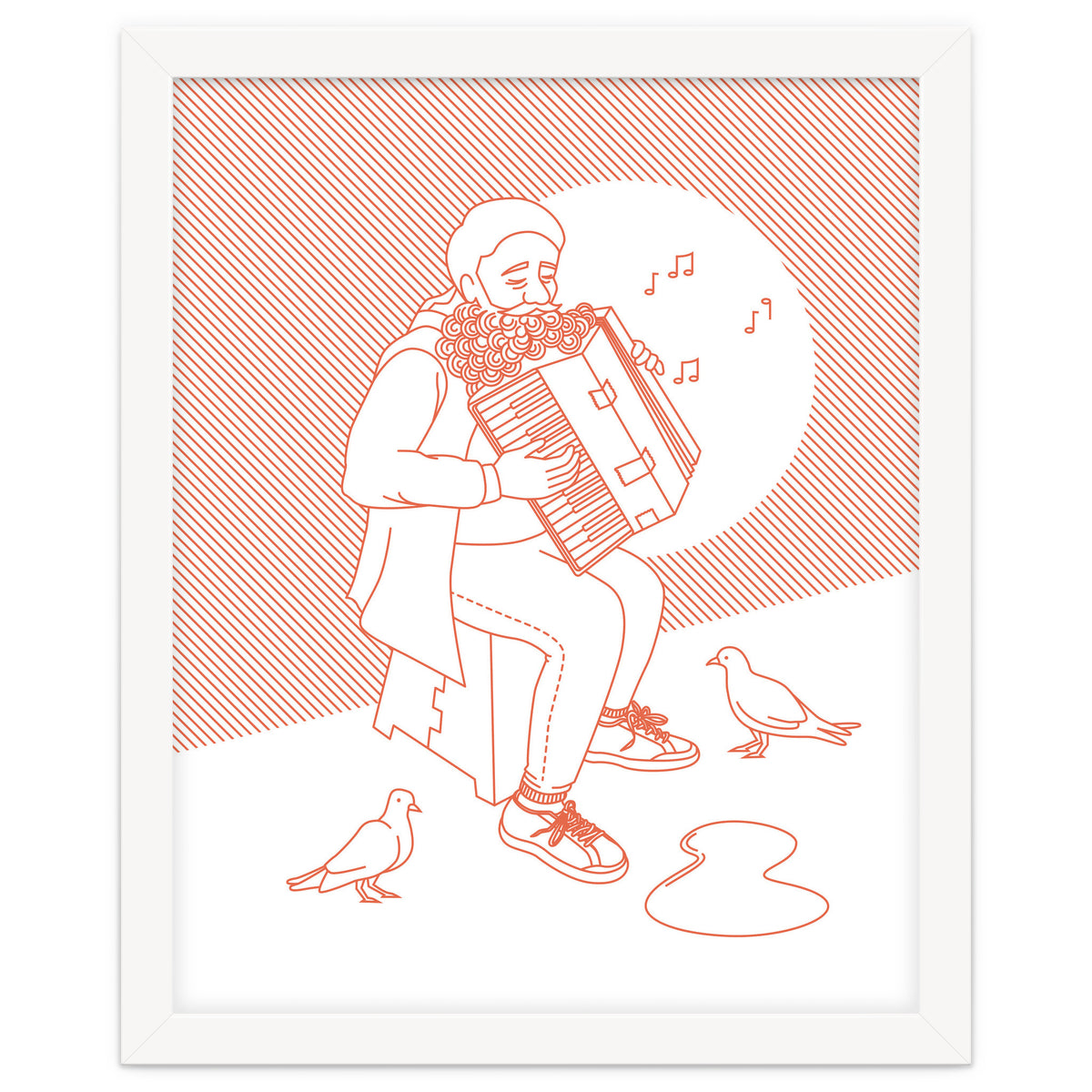 "For Love Not Money" in Orange