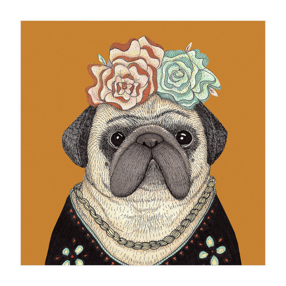 Frida Pug 7000 (Print Only)
