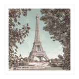 PARIS Eiffel Tower & River Seine | urban vintage style (Print Only) thumbnail