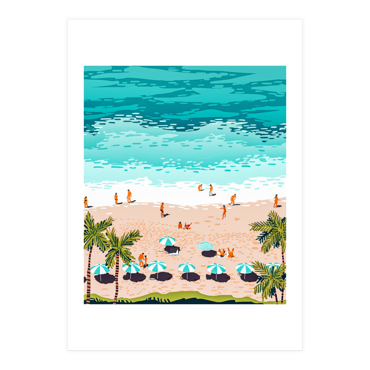 Dream in Colors Borrowed From The Sea | Ocean Tropical Beachy Summer | Swim Surf Travel Vacation (Print Only)
