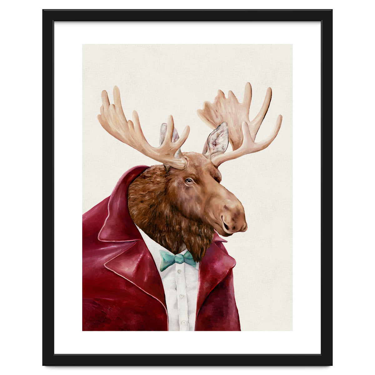 Moose In Maroon