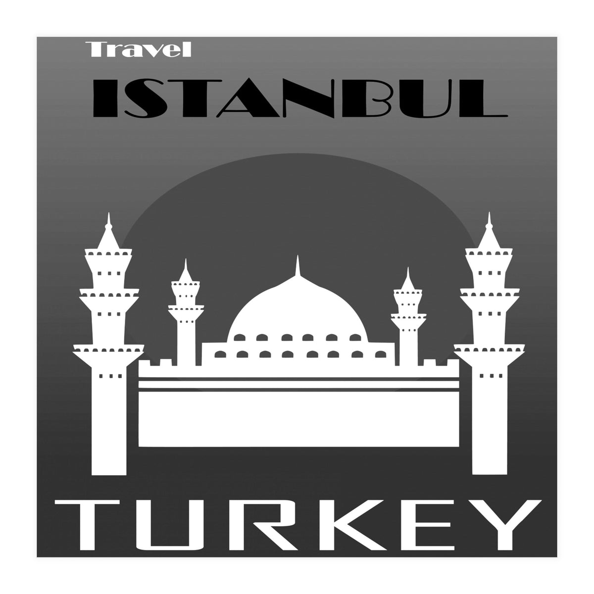 Istanbul Travel Poster  (Print Only)