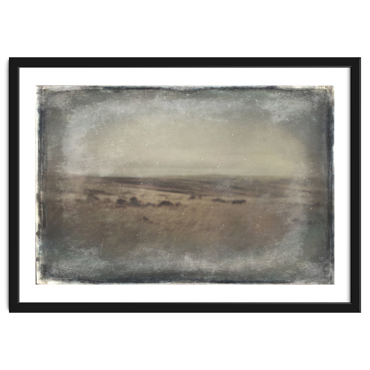 Bleak winter landscape of Saddleworth Moor