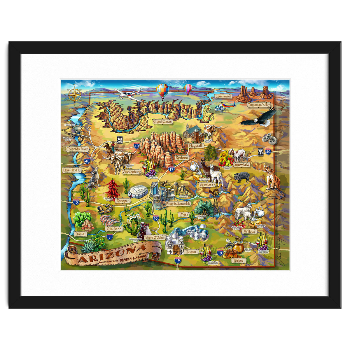 Arizona Illustrated Map