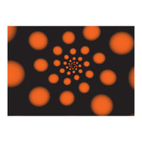 Orange Spiral Dots (Print Only)