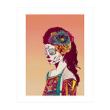 Mexican Skull Lady (Print Only) thumbnail