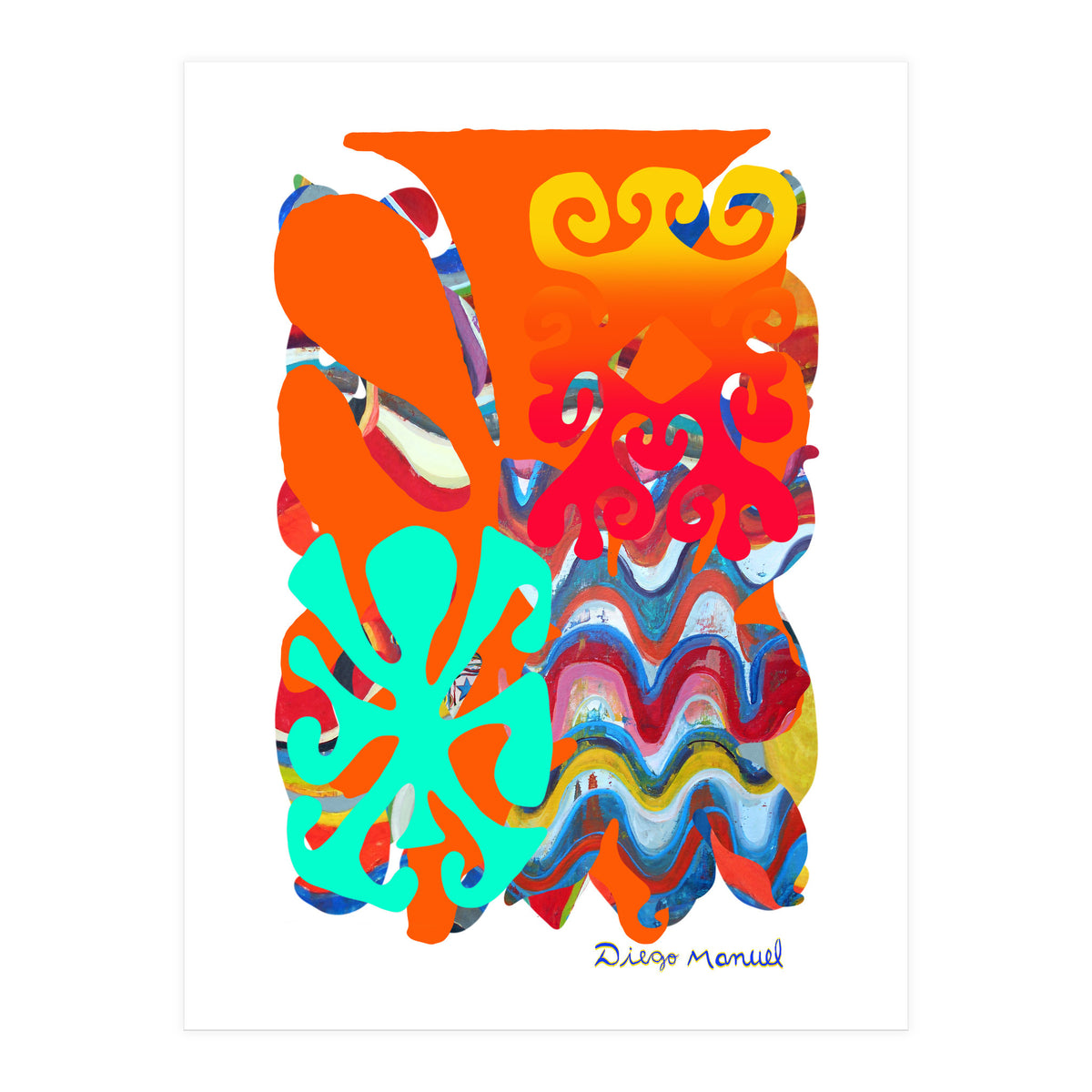 Pop Abstract Asimetrico 6 Copia (Print Only)