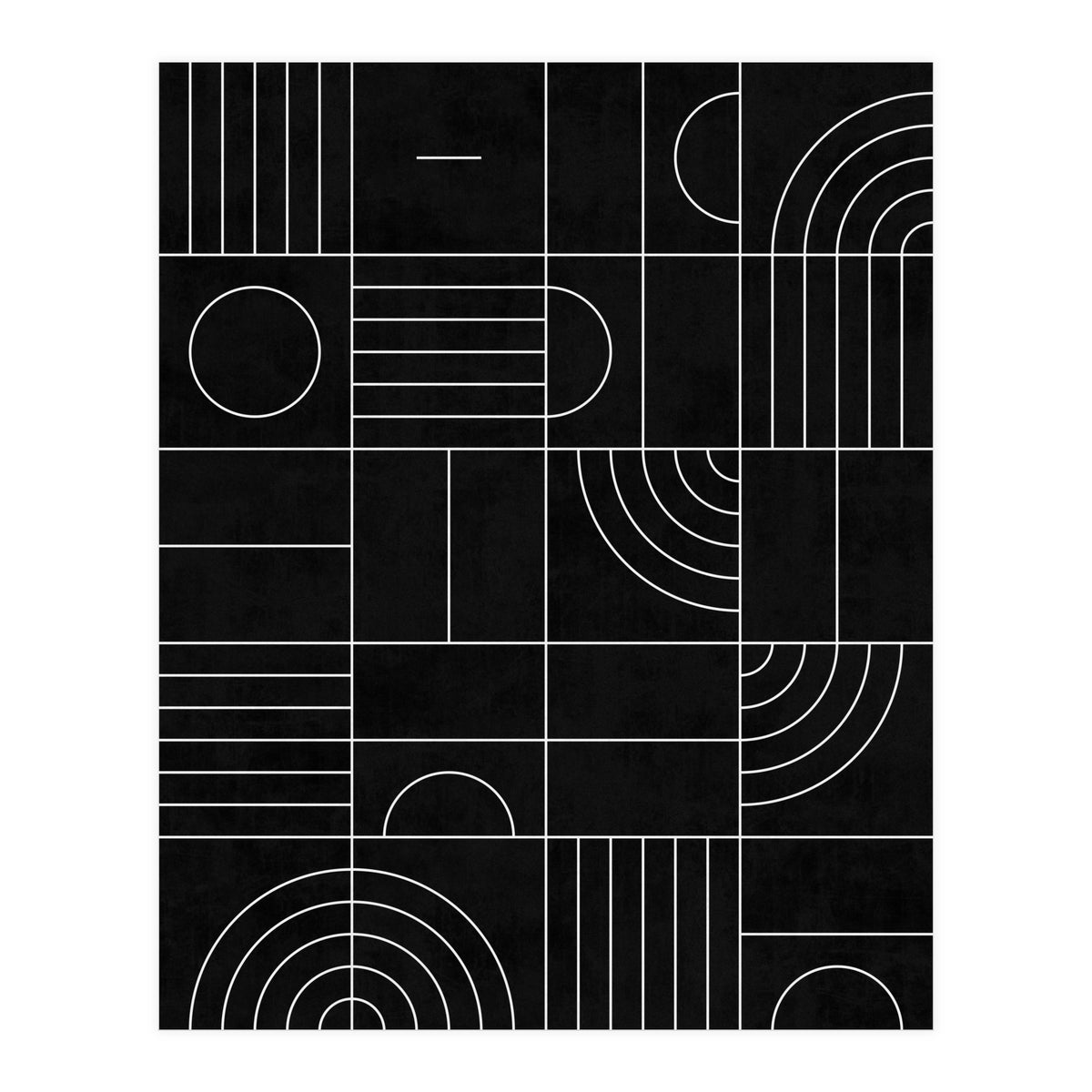 My Favorite Geometric Patterns No.27 - Black (Print Only)