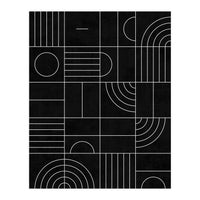 My Favorite Geometric Patterns No.27 - Black (Print Only)