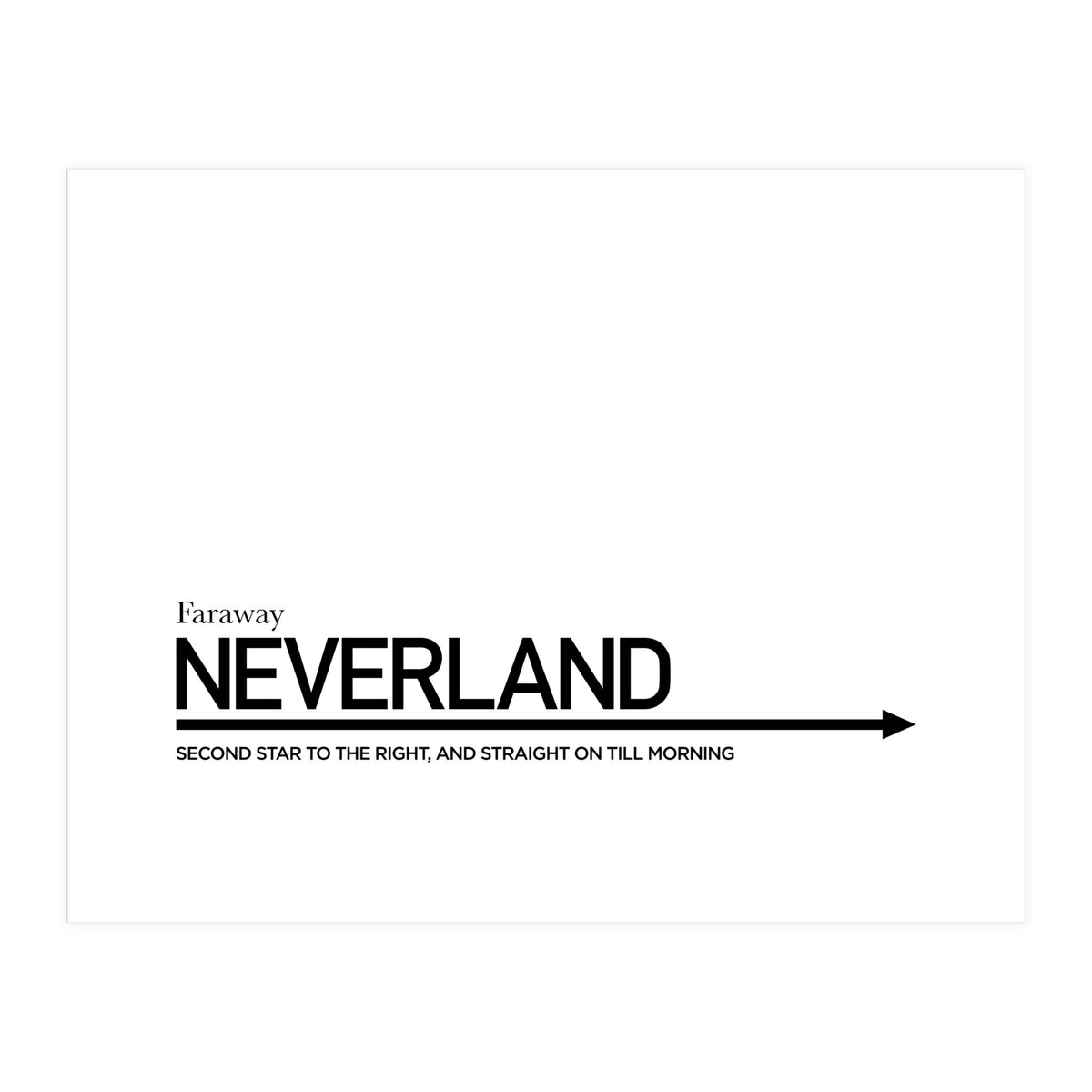 TO NEVERLAND (Print Only)