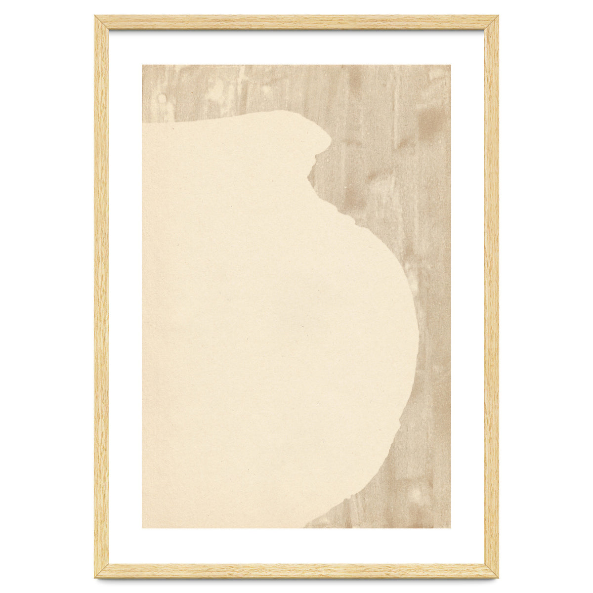 Cream tone vase silhouette