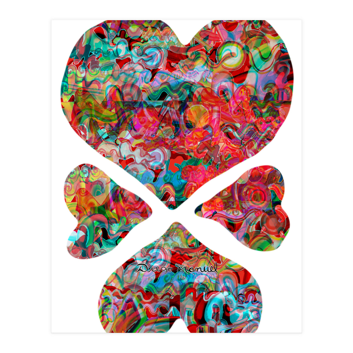 4 Corazones Copia (Print Only)