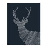 Stag Blue Poster (Print Only) thumbnail
