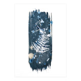 Indigo Blue Botanical Leaves No. 17 (Print Only) thumbnail