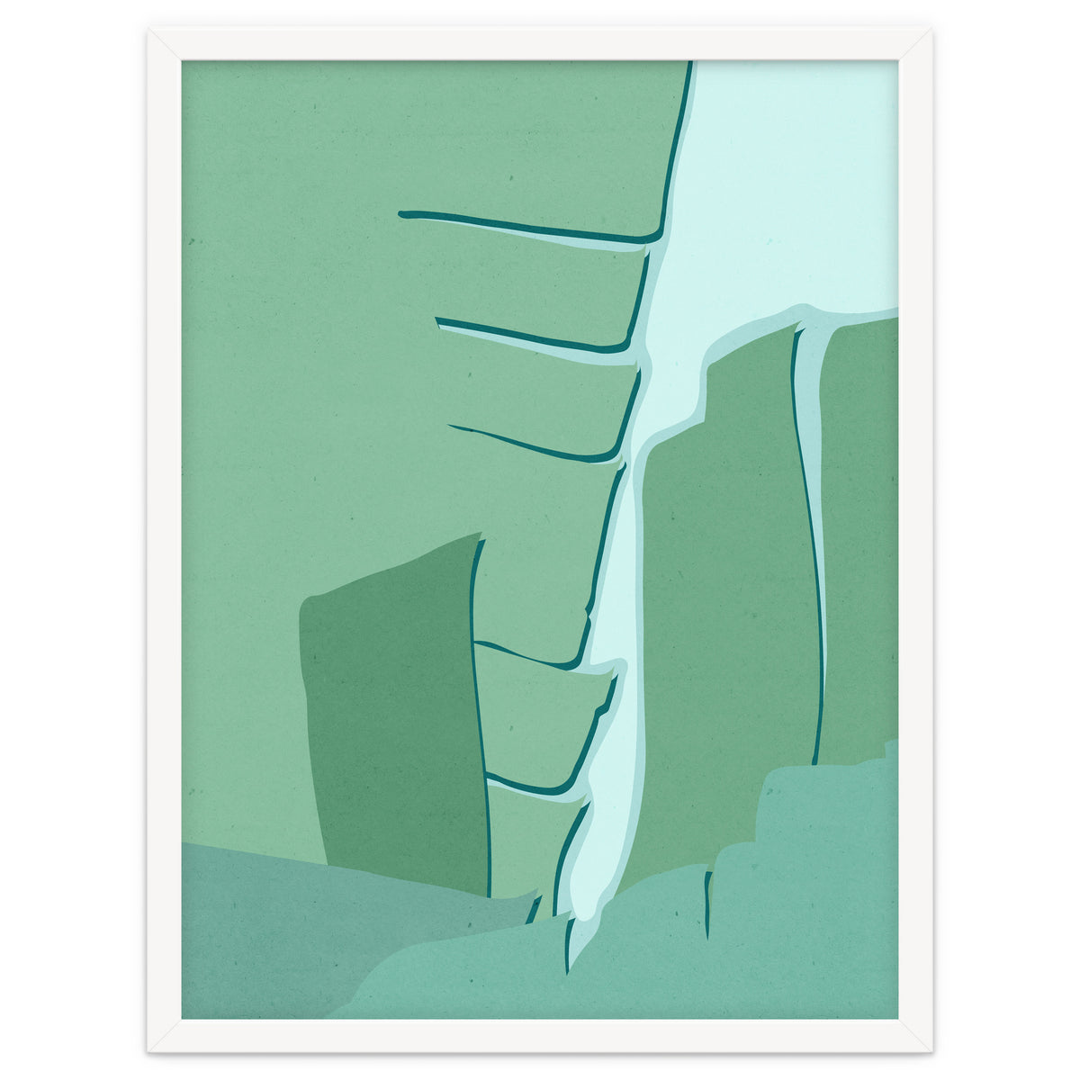 Abstract Banana Leaves One - Greener Eden