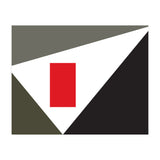 Geometric Shapes No. 86 - grey & red (Print Only) thumbnail