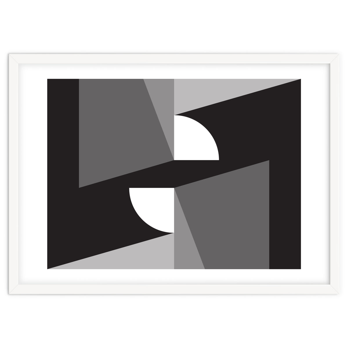 Geometric Shapes No. 11 - monochrome