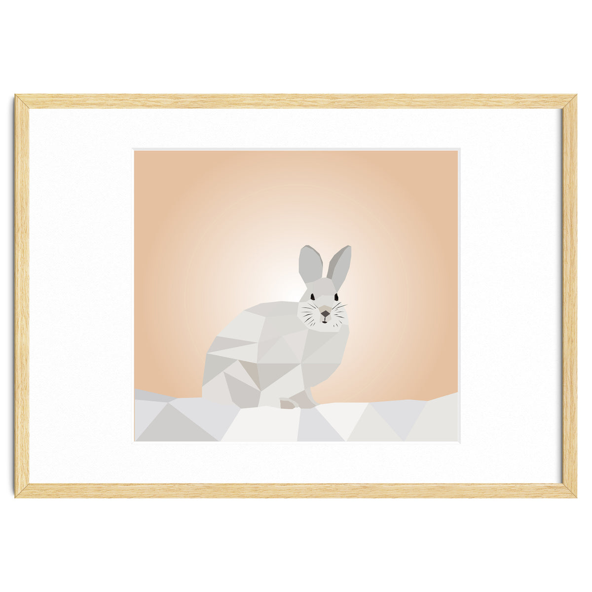 Rabbit Low Poly Art