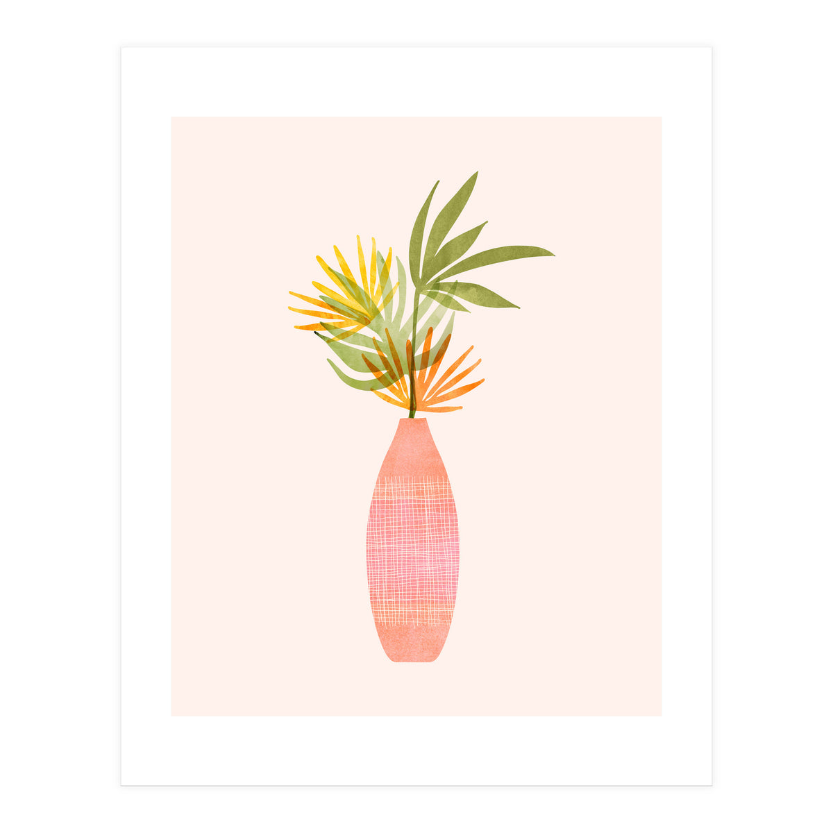 Modern Tropical Summer Bouquet (Print Only)