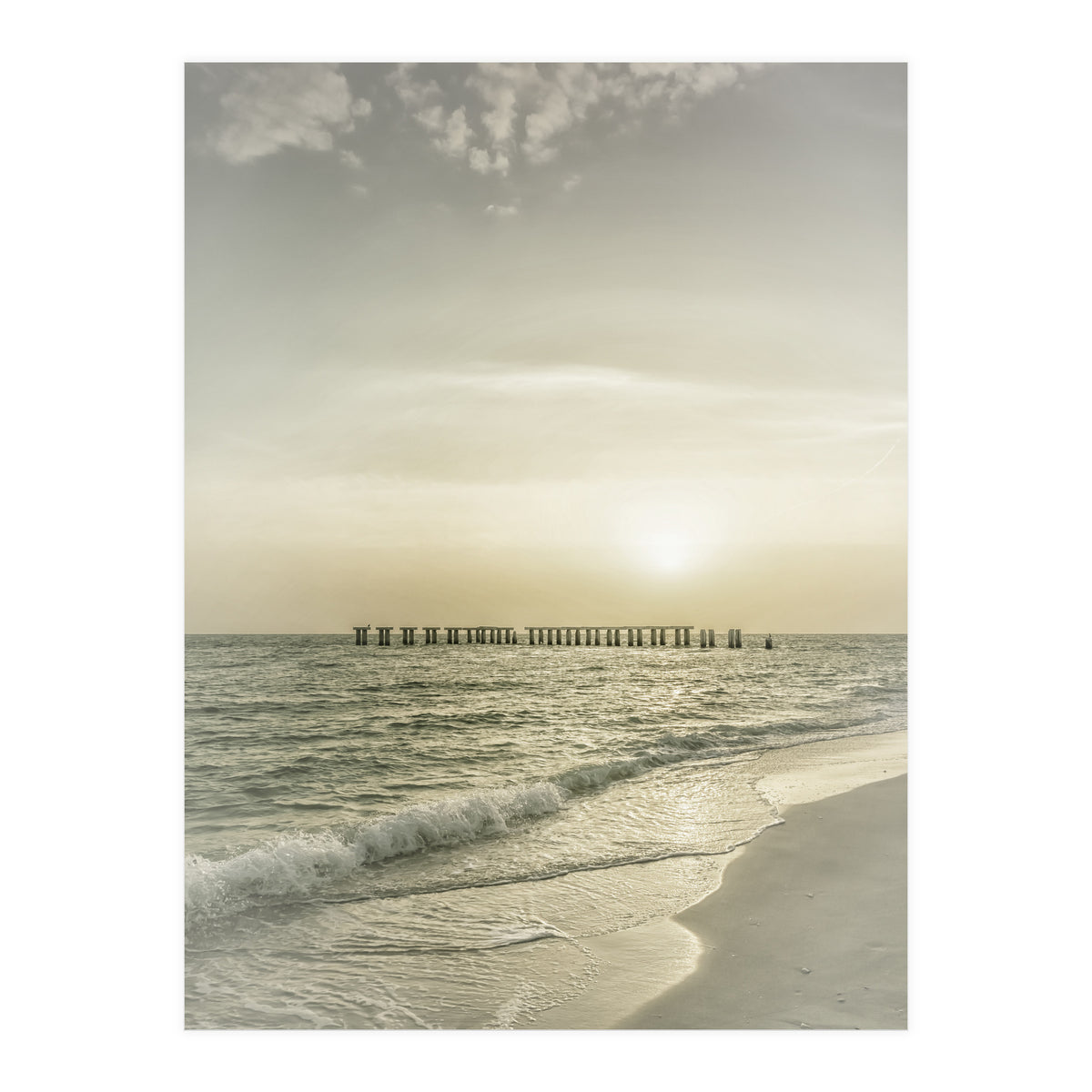 Gasparilla Island Sunset | Vintage (Print Only)