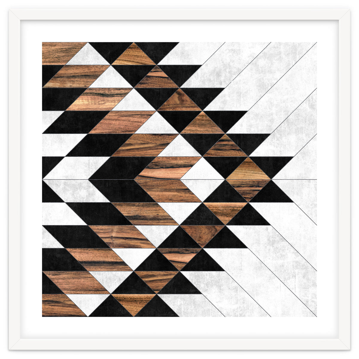 Urban Tribal Pattern No.9 - Concrete and Wood