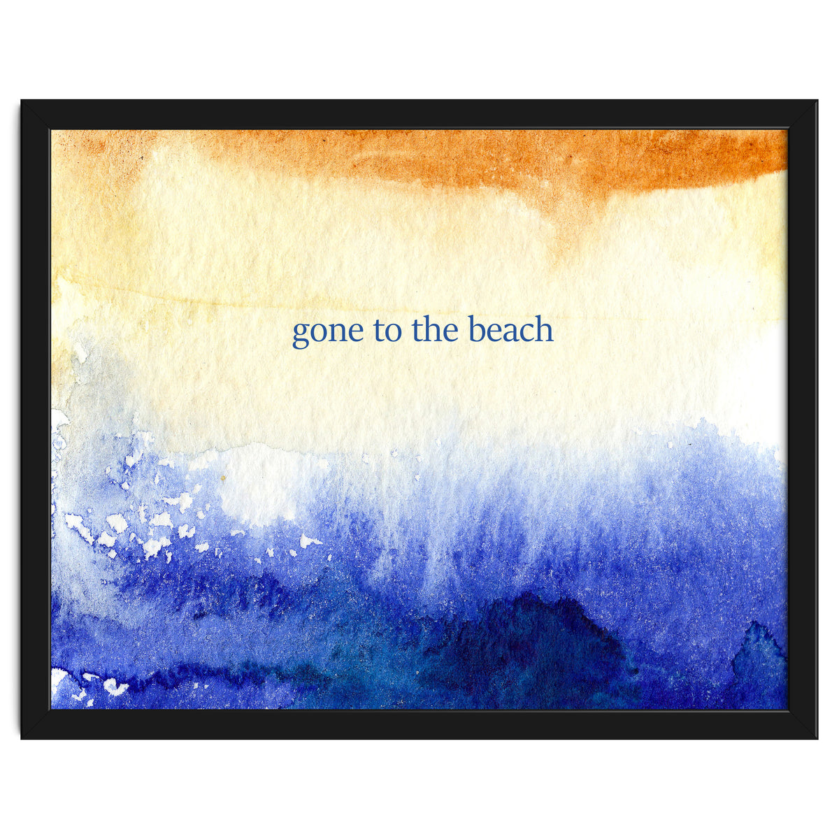 Gone to the beach || watercolor