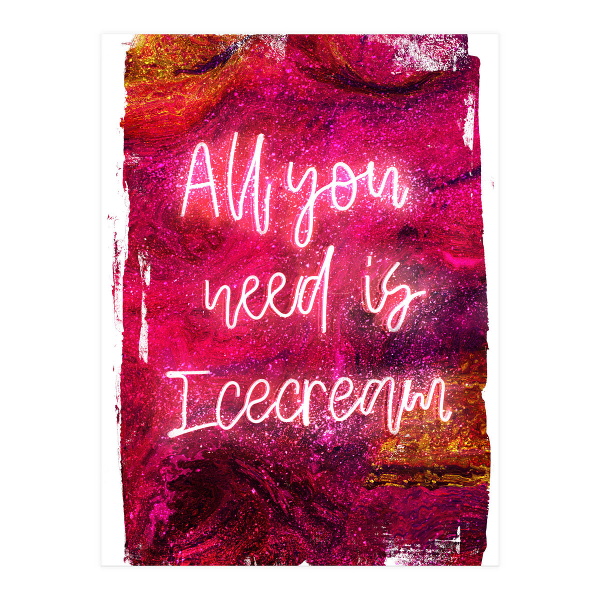 Neon Collection - Icecream (Print Only)