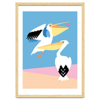 Pastel Pelicans