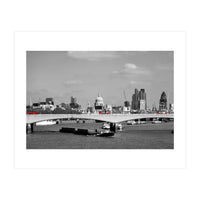 Red Buses London Thames (Print Only)