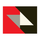 Geometric  Shapes No. 63 - triangles, red, black, grey (Print Only) thumbnail