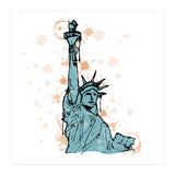 Close view of the Statue of Liberty Sketch (Print Only) thumbnail