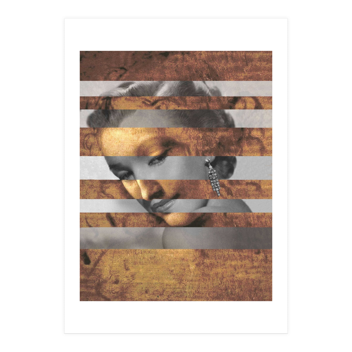 Leonardo's "Head of a Woman" & Marylin Monroe (Print Only)