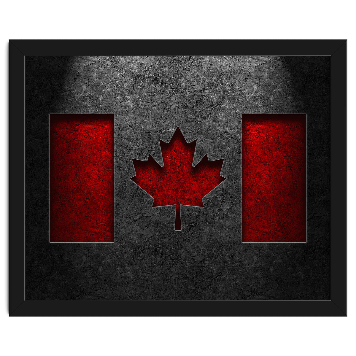 Canadian Flag Stone Texture