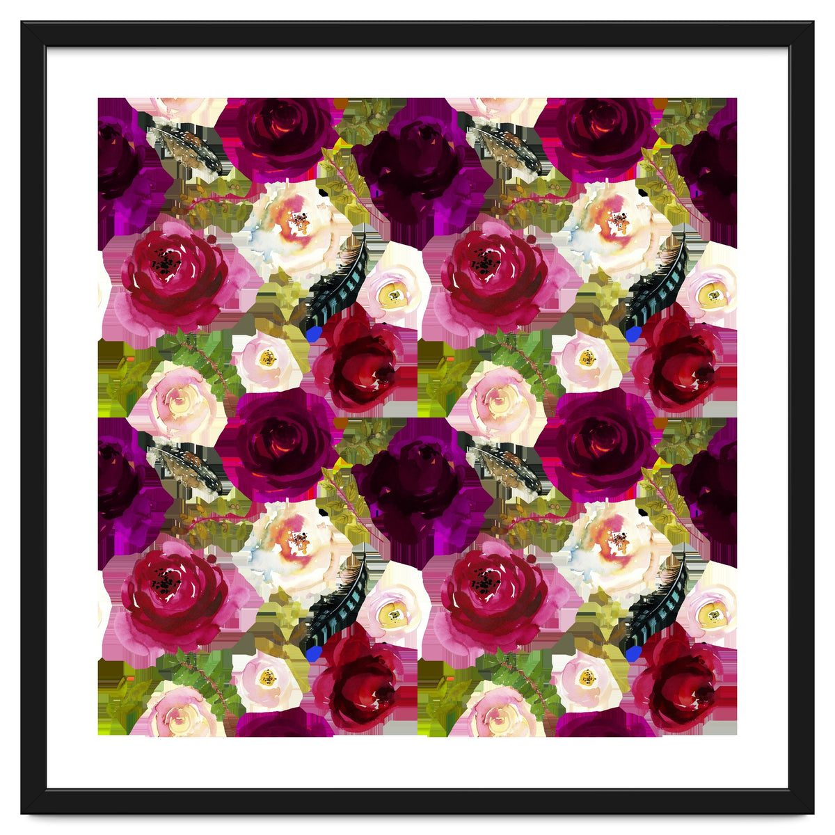 Water Colour Rose Pattern