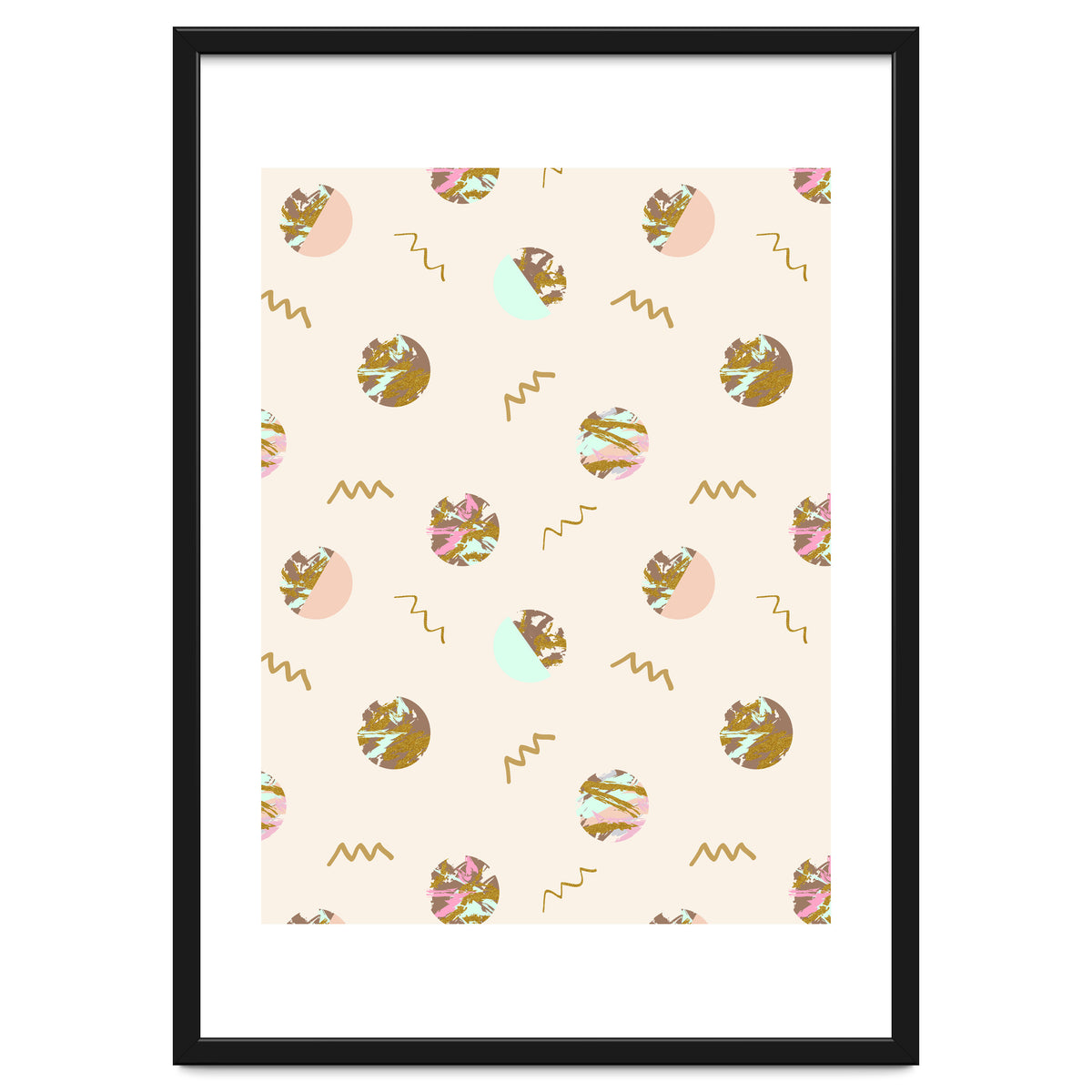 Abstract geometric vector painting